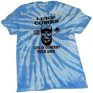 Luke Combs Summer Tour 2024 Tye Dye Tshirt Size Small